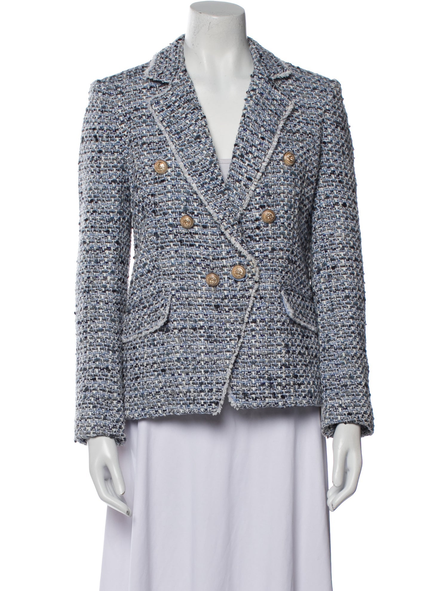 Generation Love Tweed Pattern Blazer