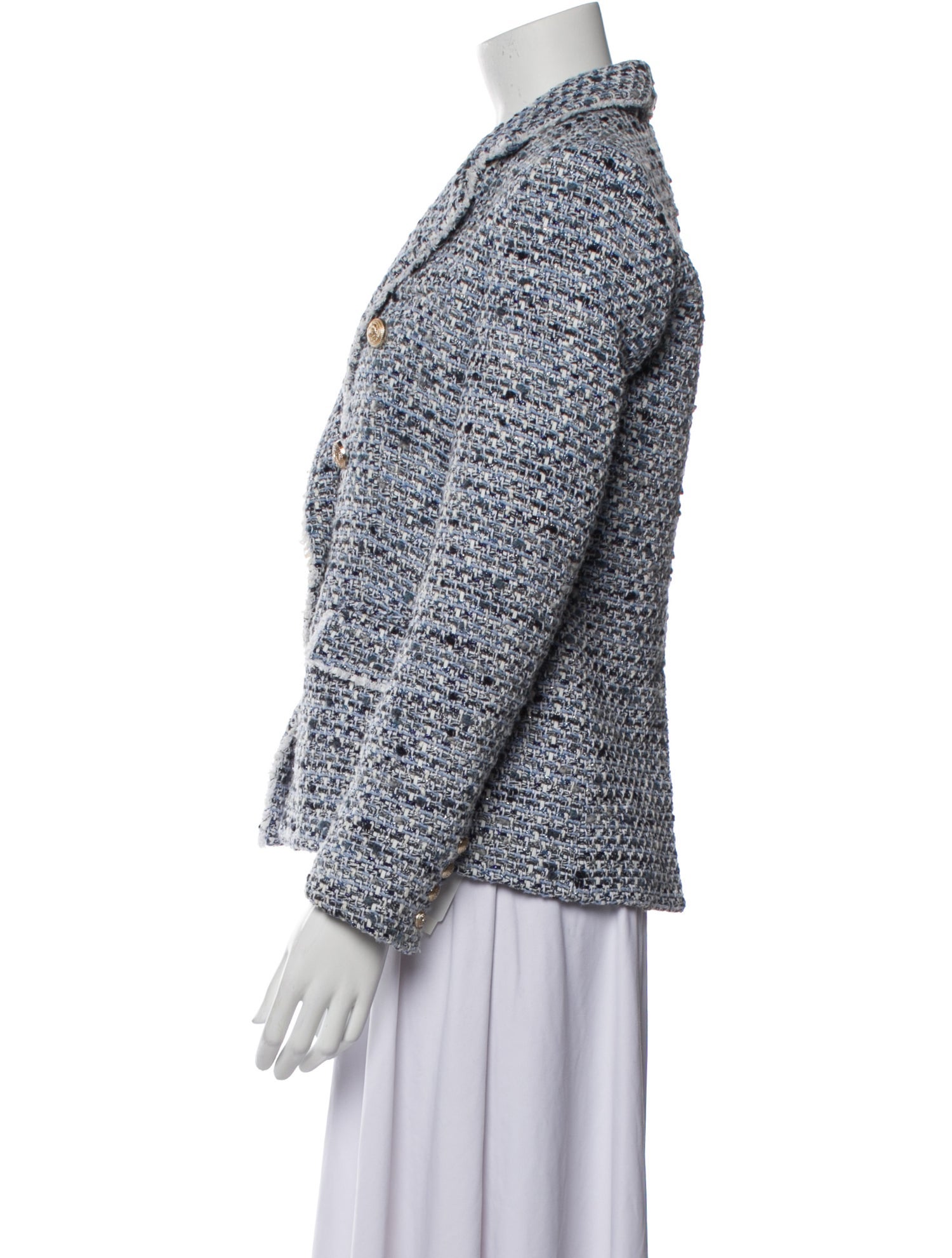 Generation Love Tweed Pattern Blazer