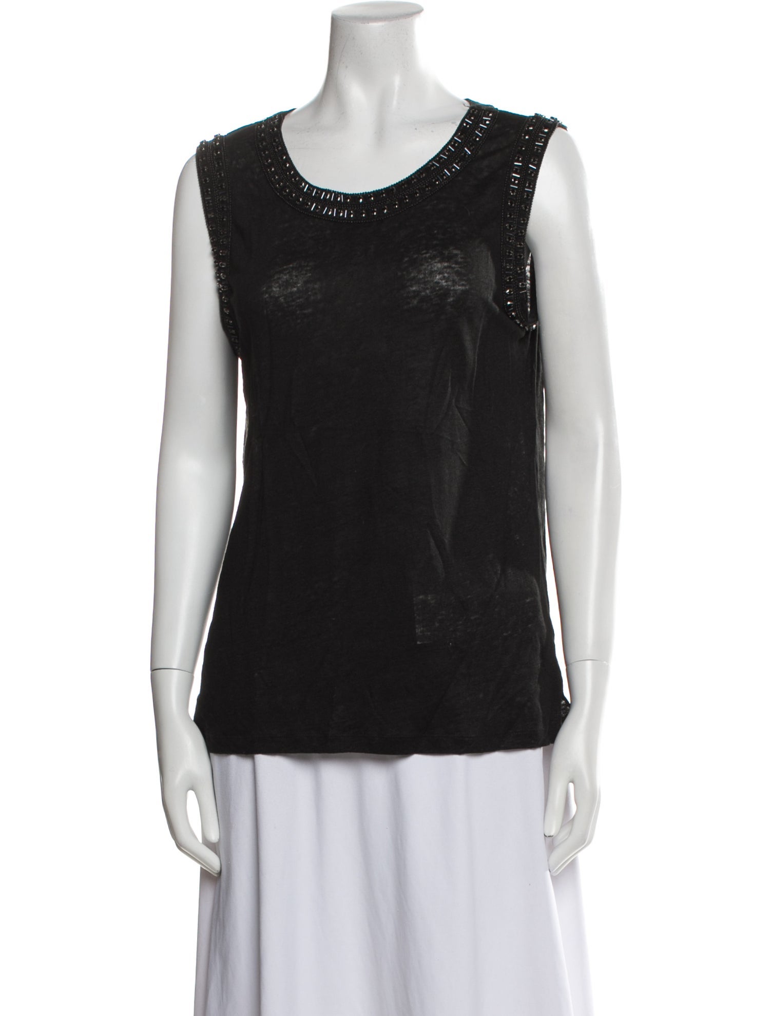 Generation Love Linen Scoop Neck Top