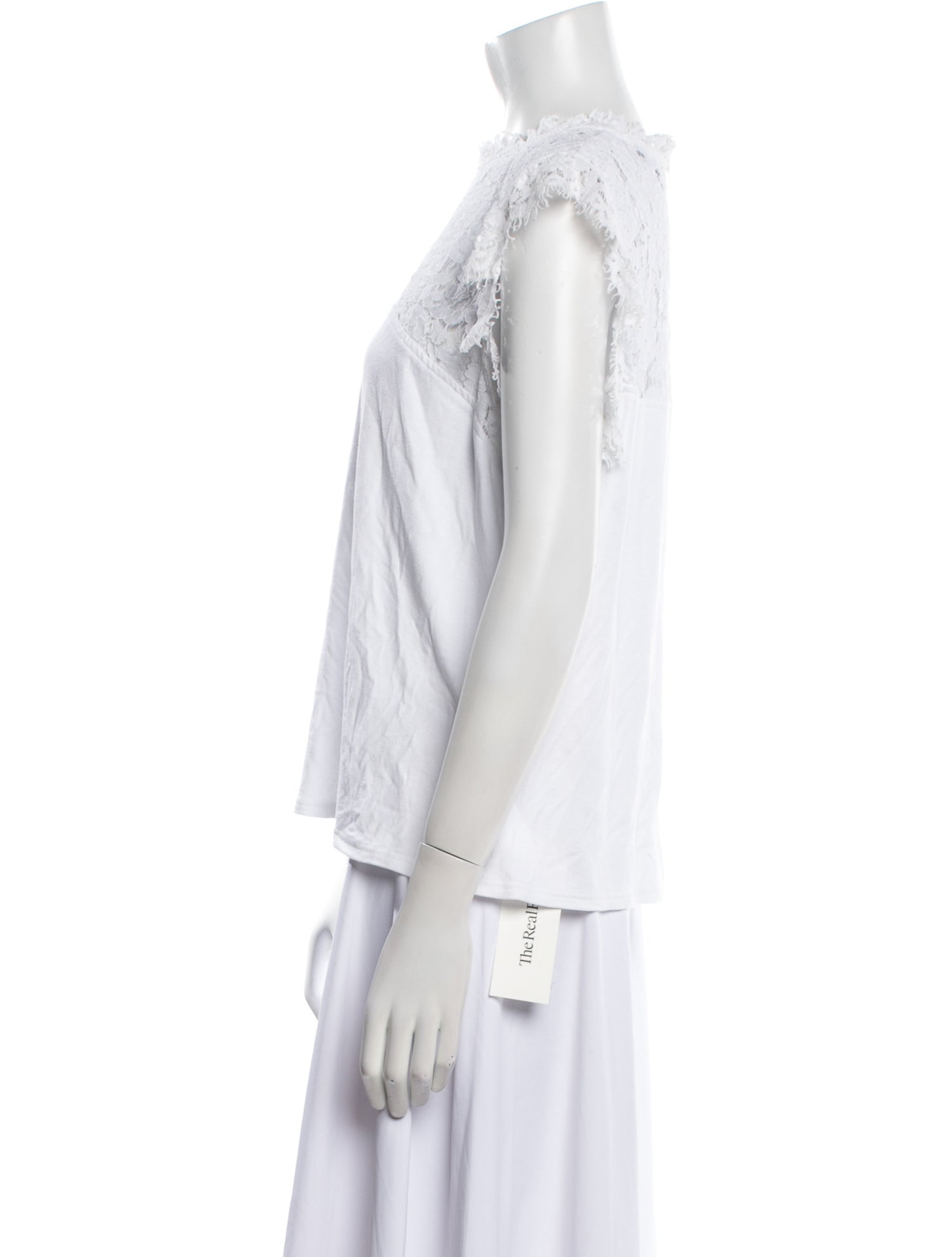 Generation Love Mock Neck Short Sleeve Blouse