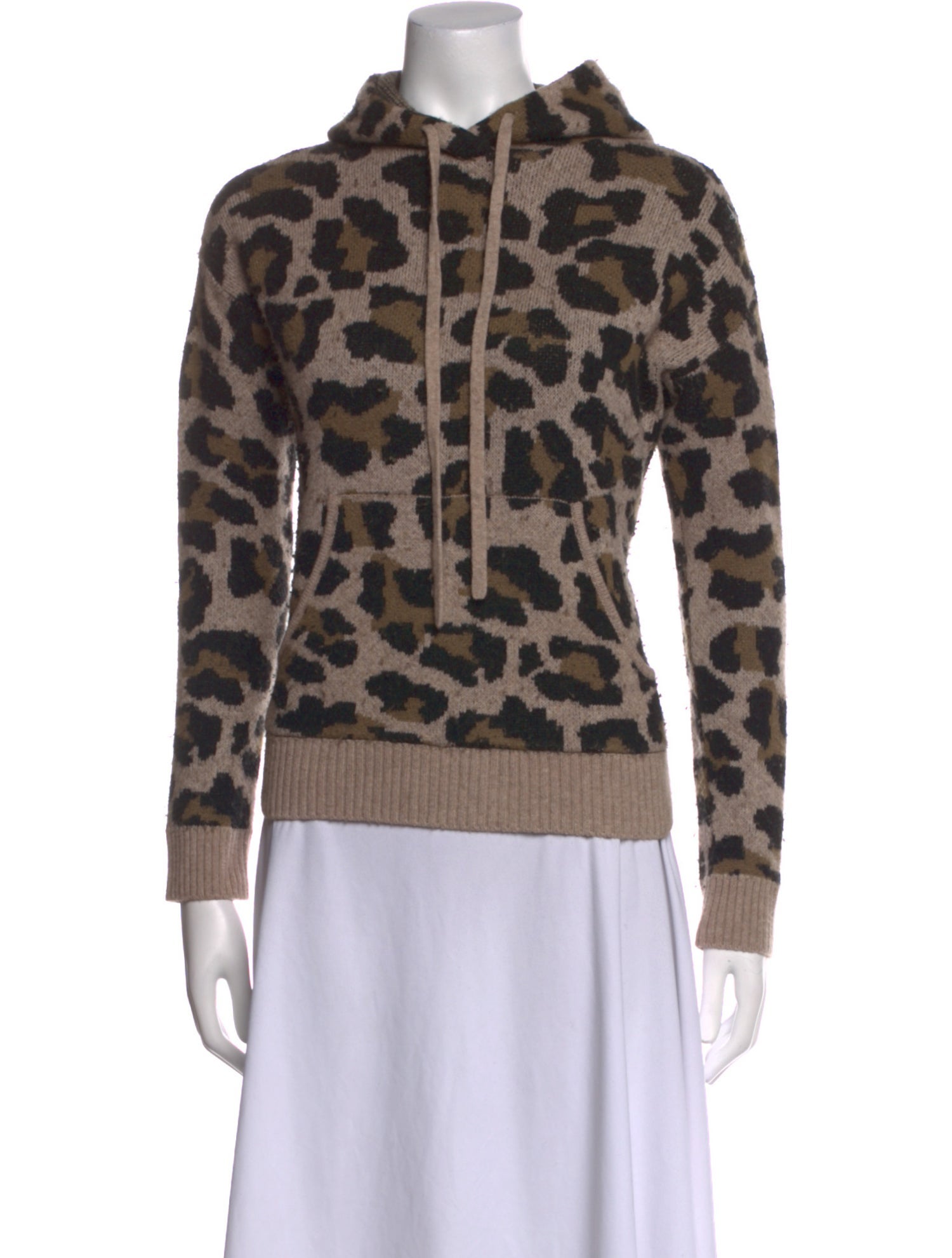 Generation Love Animal Print Mock Neck Sweatshirt