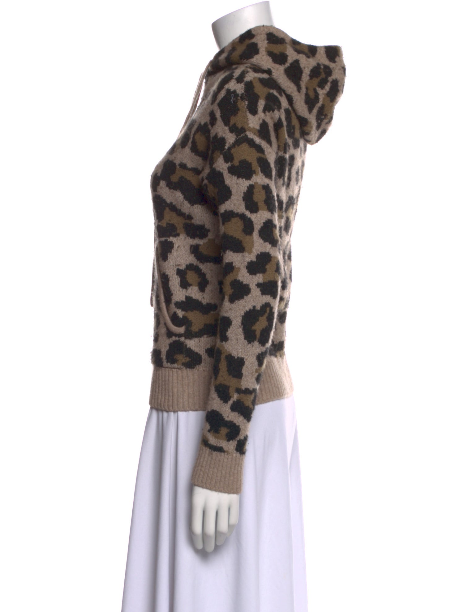 Generation Love Animal Print Mock Neck Sweatshirt