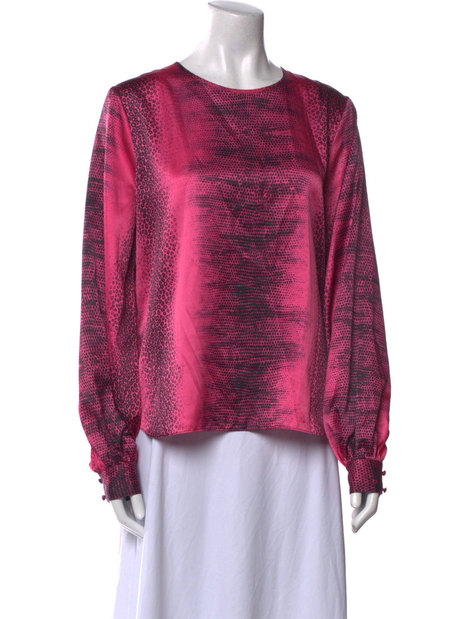 Generation Love Printed Bateau Neckline Blouse