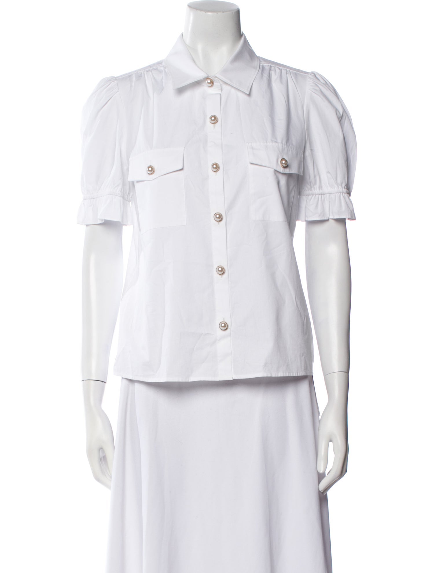Generation Love Short Sleeve Button-Up Top