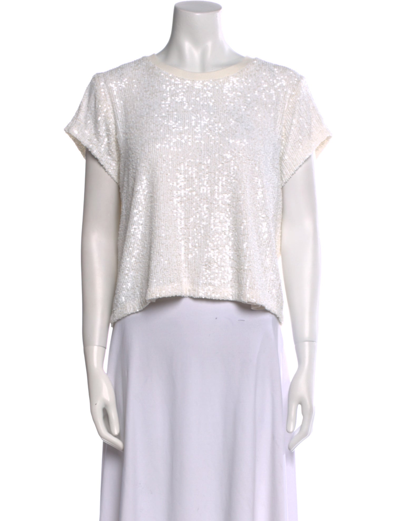 Generation Love Bateau Neckline Short Sleeve Crop Top