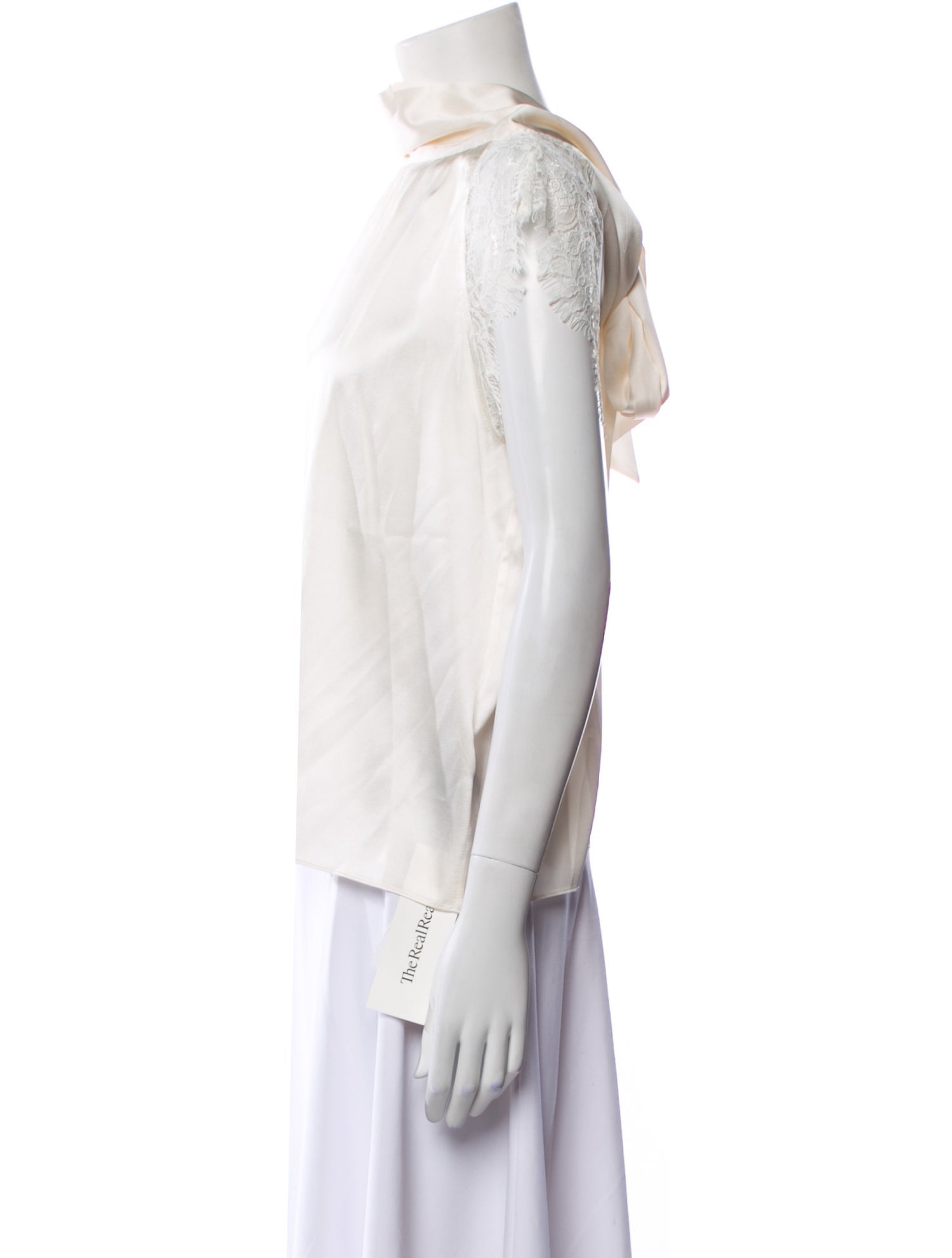 Generation Love Silk Mock Neck Blouse