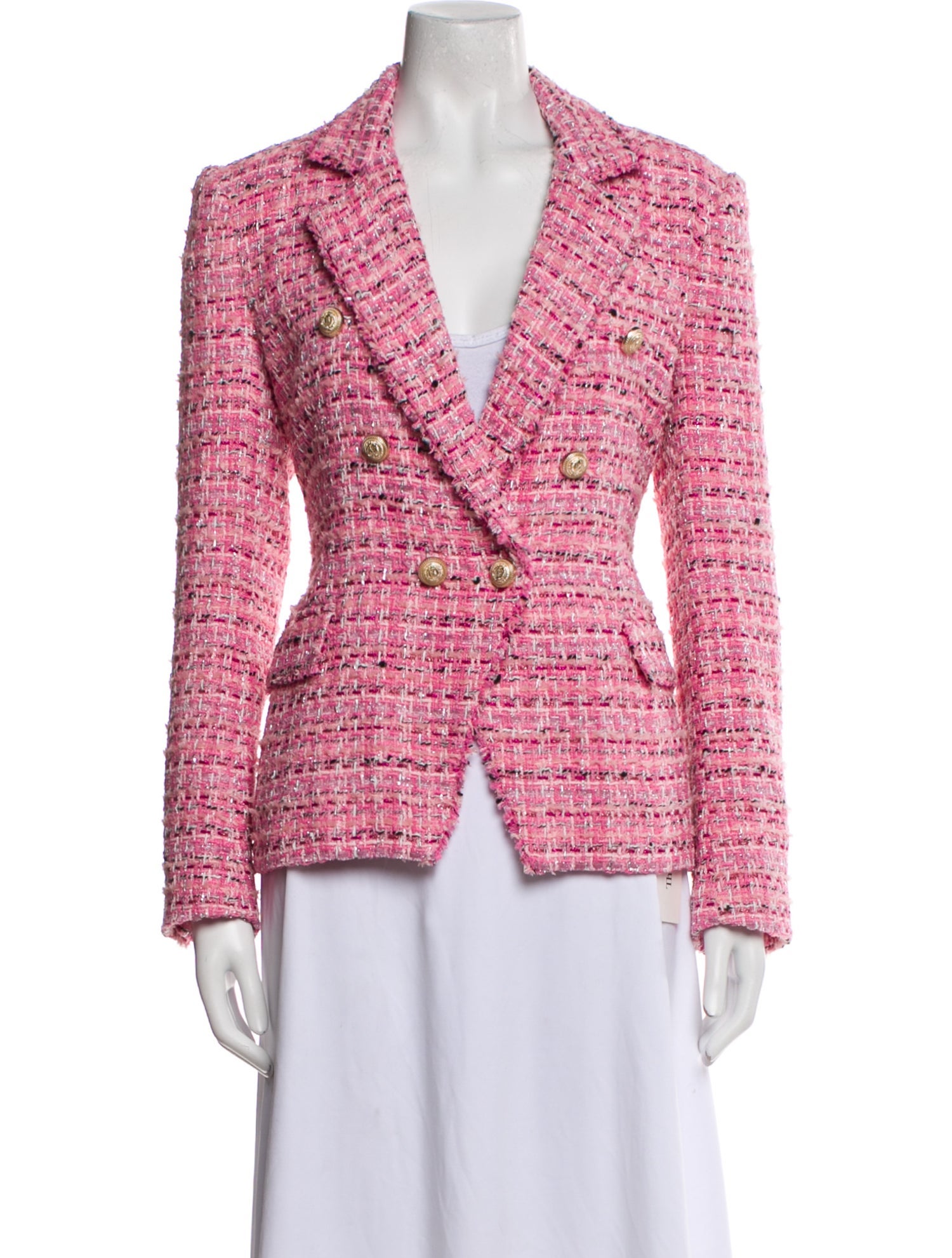 Generation Love Tweed Pattern Blazer