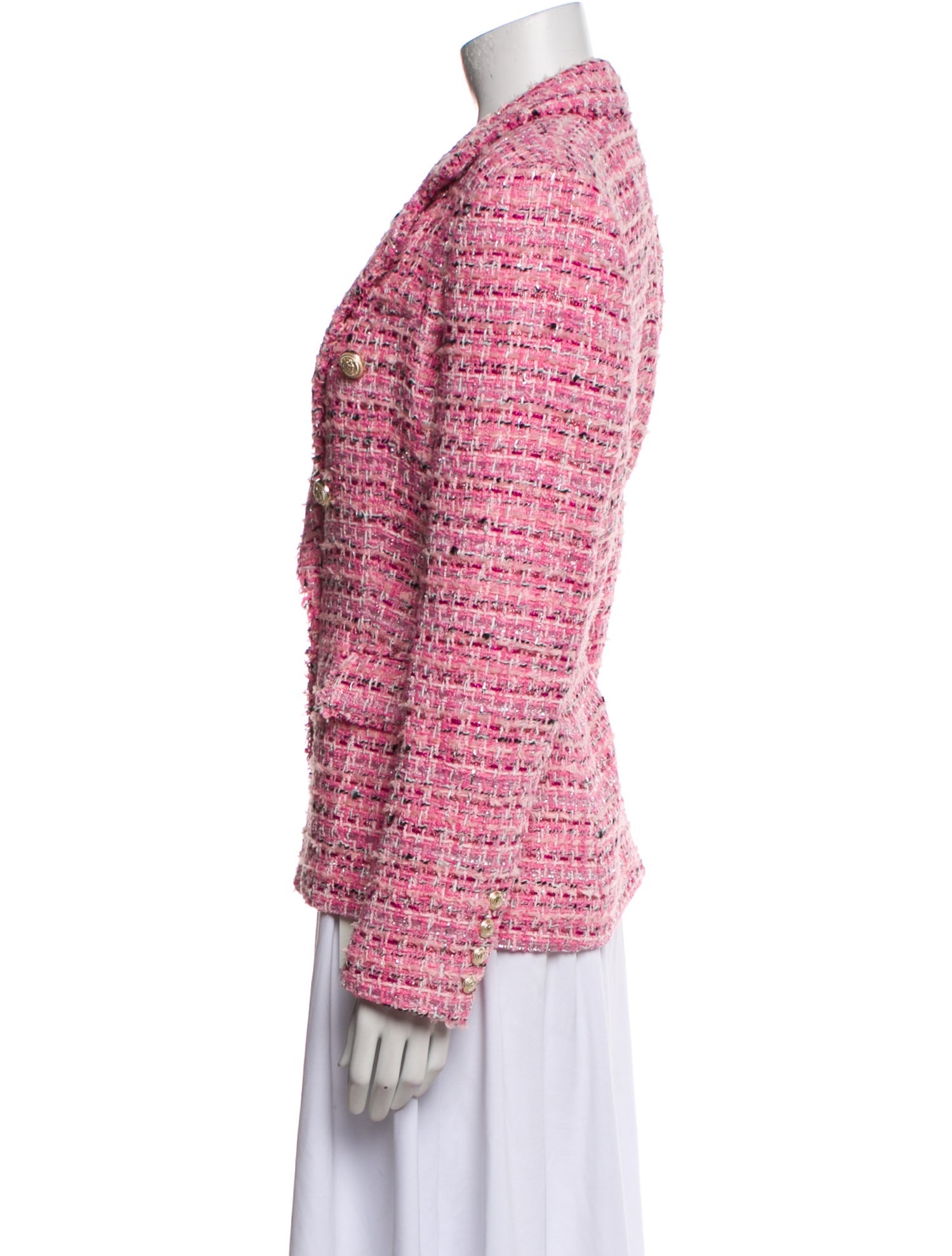 Generation Love Tweed Pattern Blazer