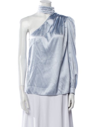 Generation Love Silk One-Shoulder Blouse