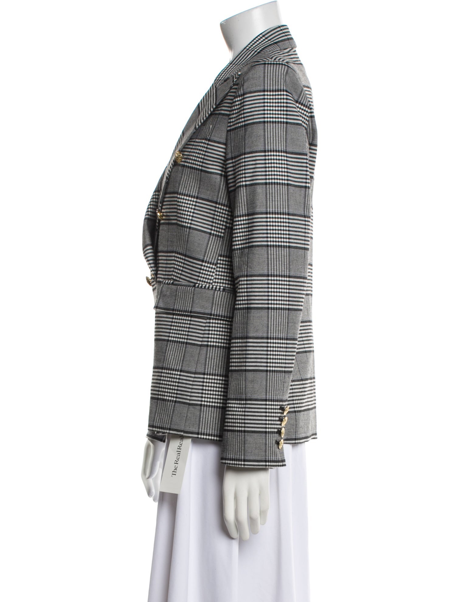 Generation Love Plaid Print Blazer