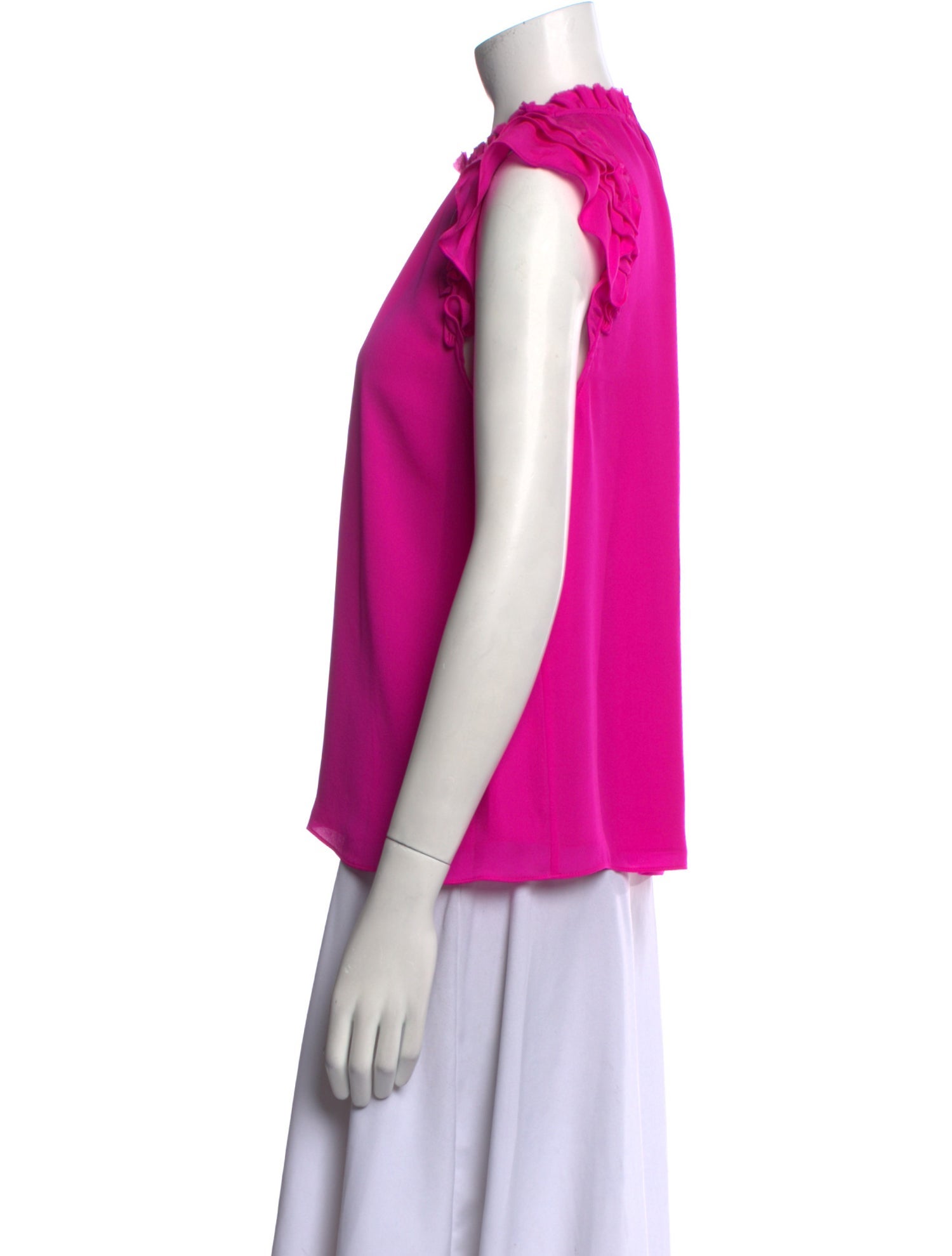 Generation Love Silk Mock Neck Blouse