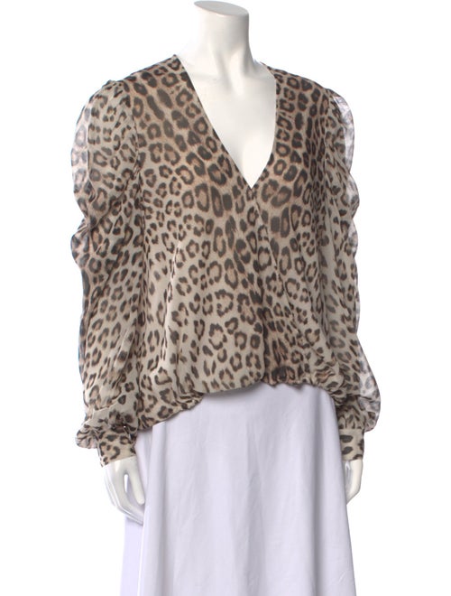 Generation Love Silk Animal Print Blouse