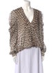 Generation Love Silk Animal Print Blouse