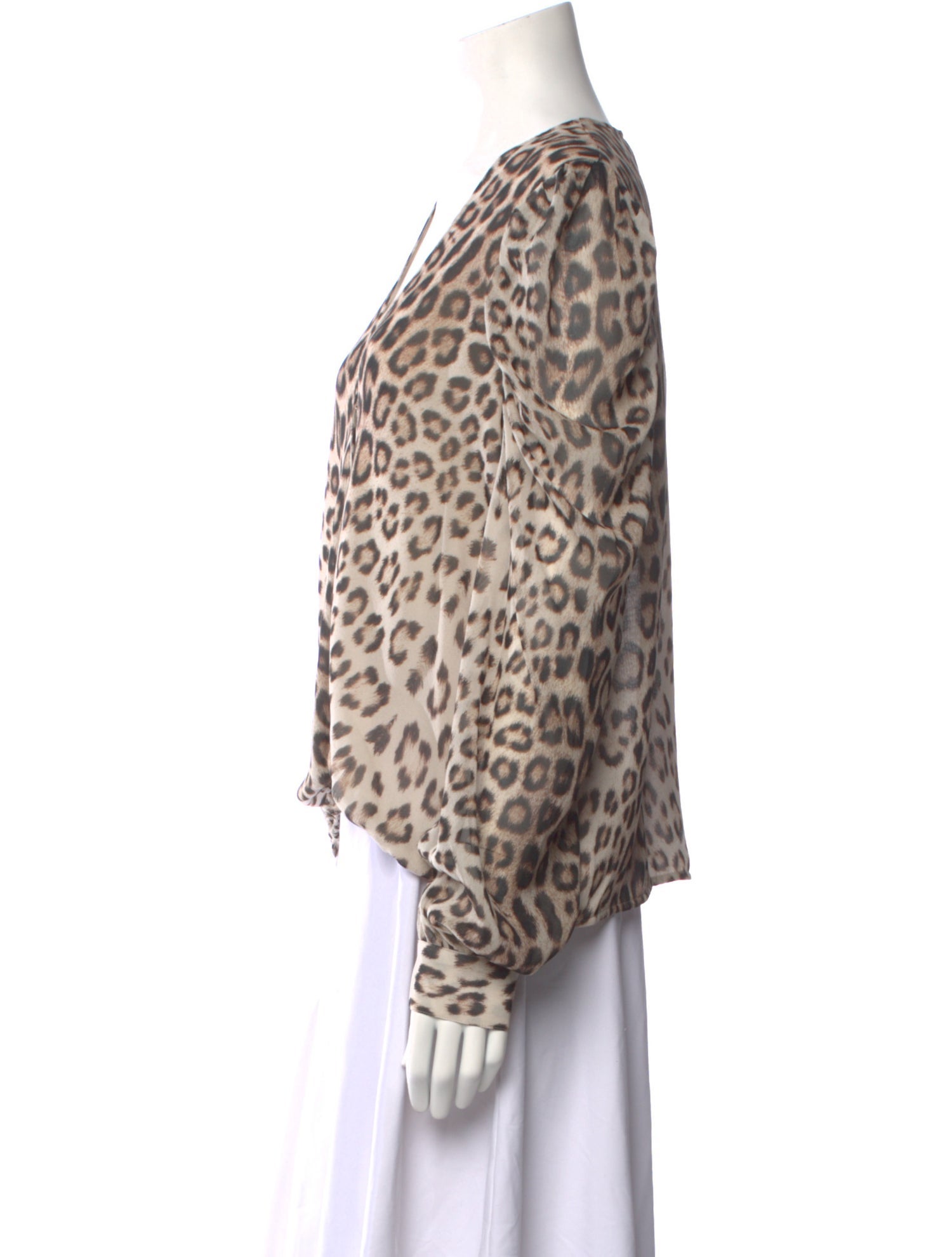 Generation Love Silk Animal Print Blouse