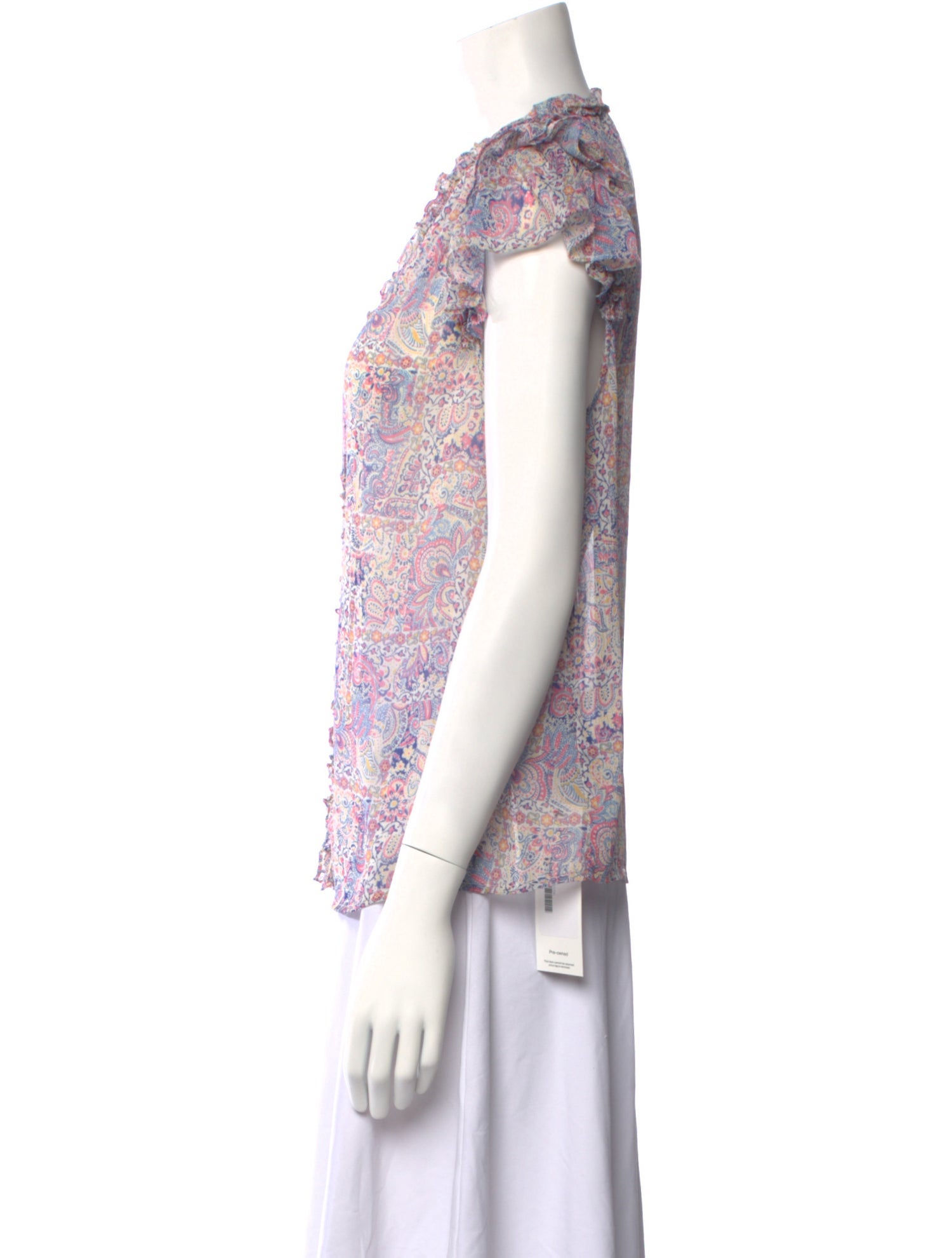 Generation Love Paisley Print V-Neck Blouse