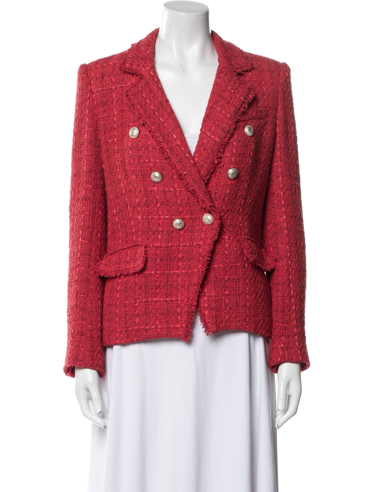 Generation Love Tweed Pattern Blazer