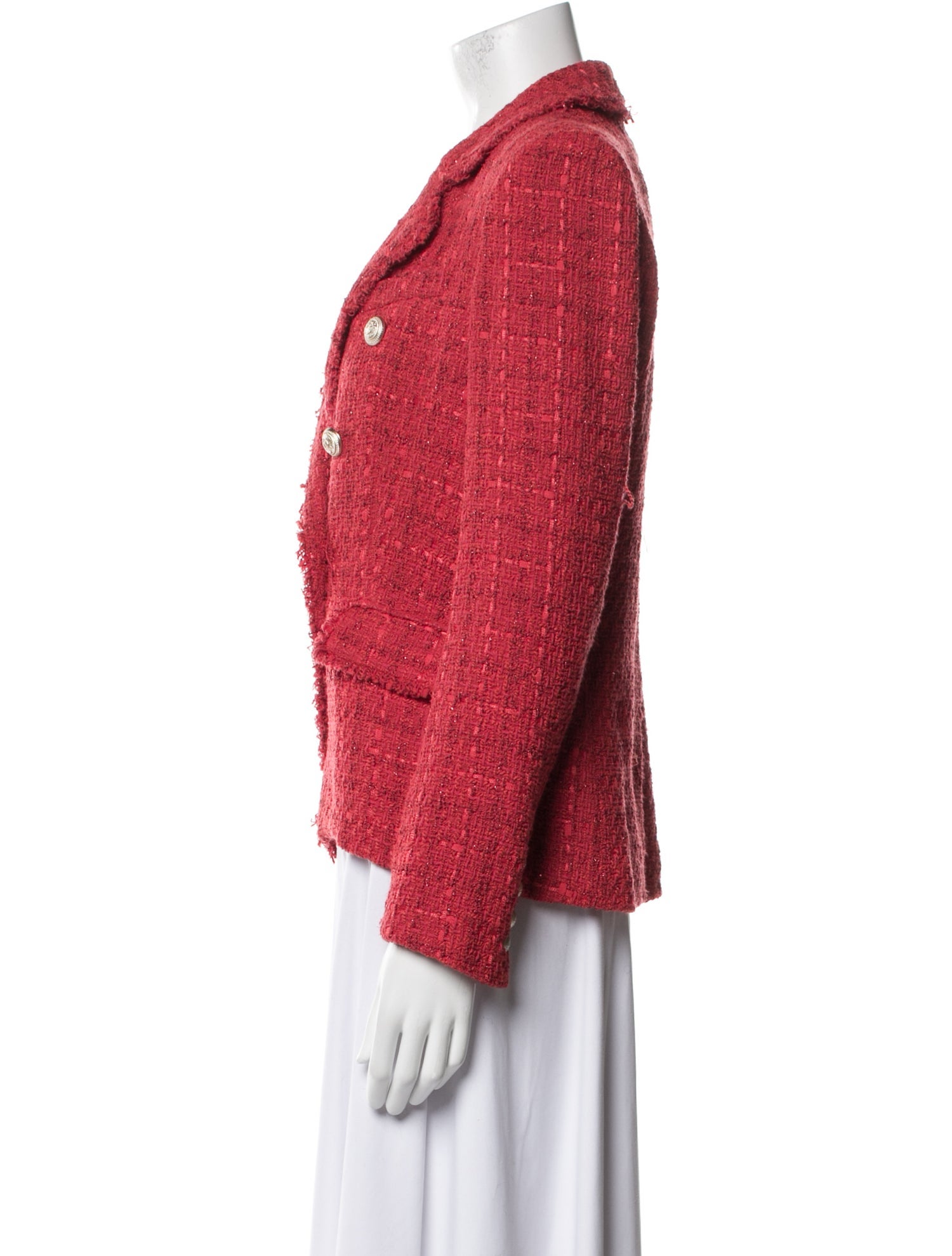 Generation Love Tweed Pattern Blazer