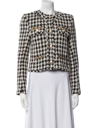 Generation Love Tweed Tweed Pattern Evening Jacket