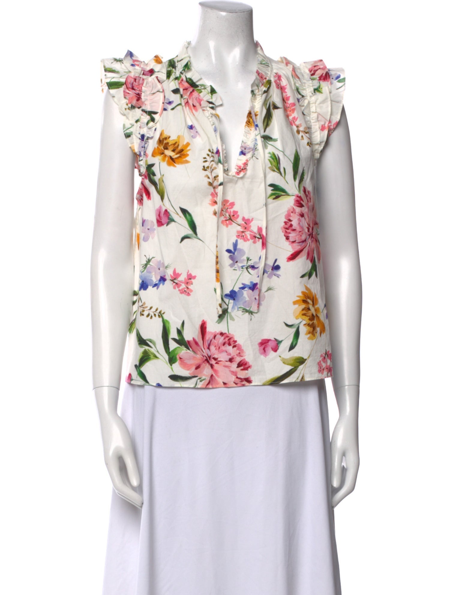 Generation Love Floral Print V-Neck Blouse