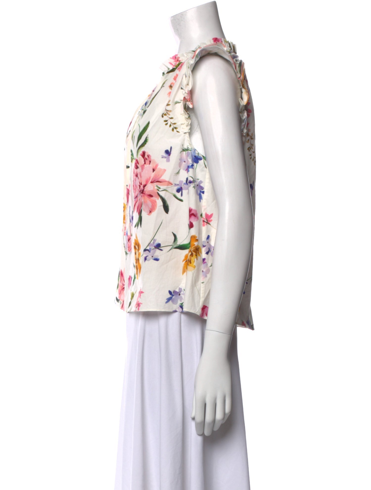 Generation Love Floral Print V-Neck Blouse