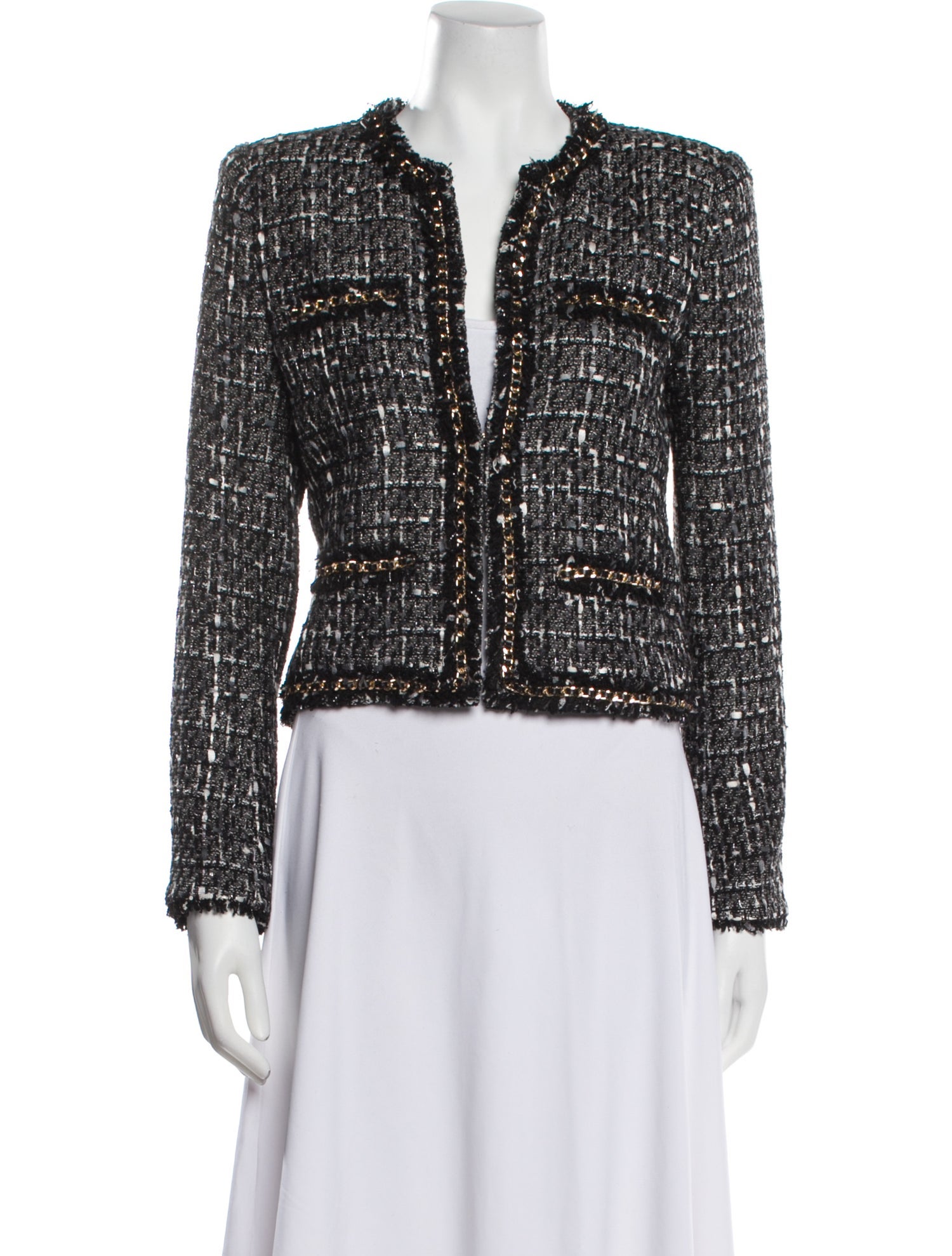Generation Love Tweed Pattern Evening Jacket