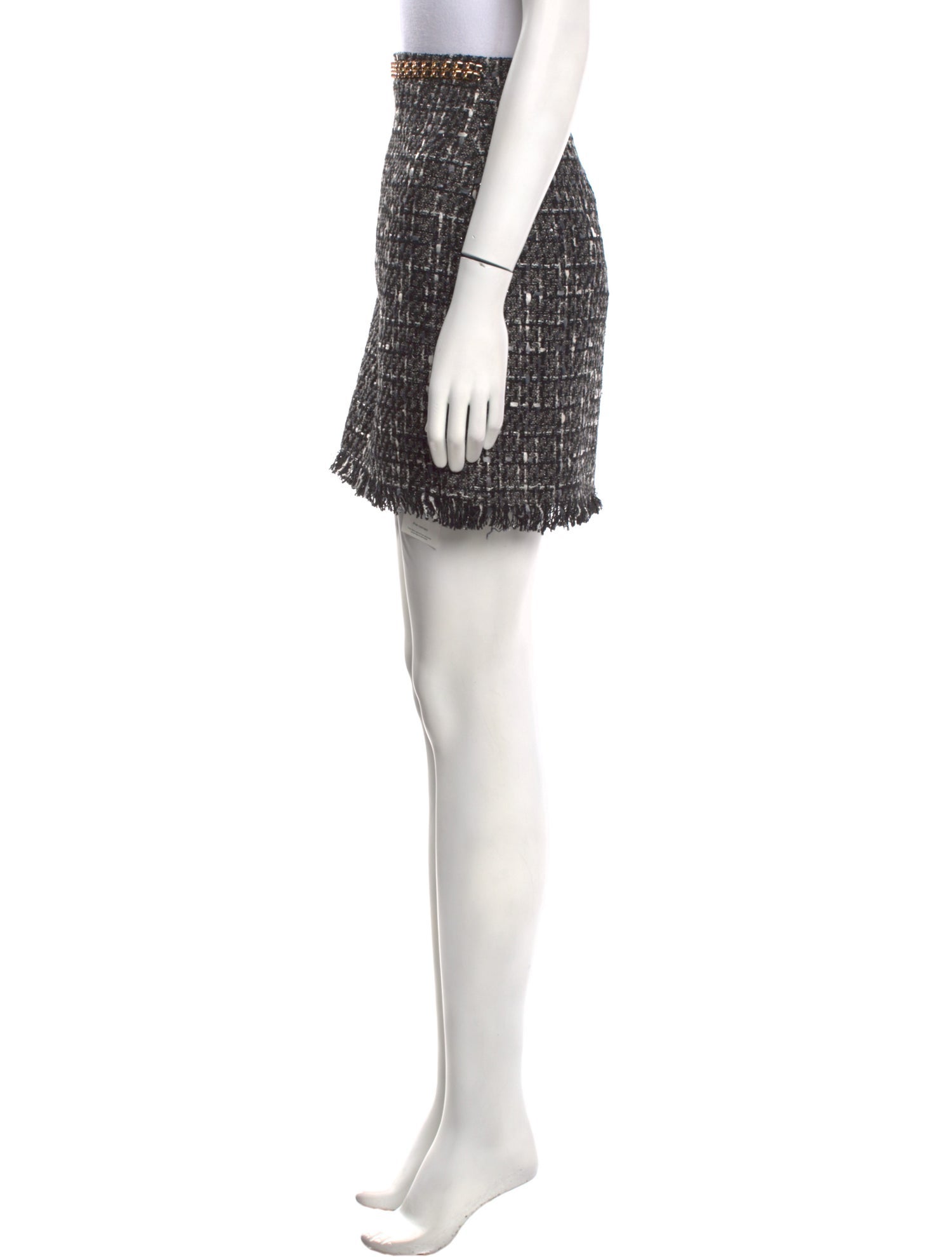 Generation Love Tweed Pattern Mini Skirt