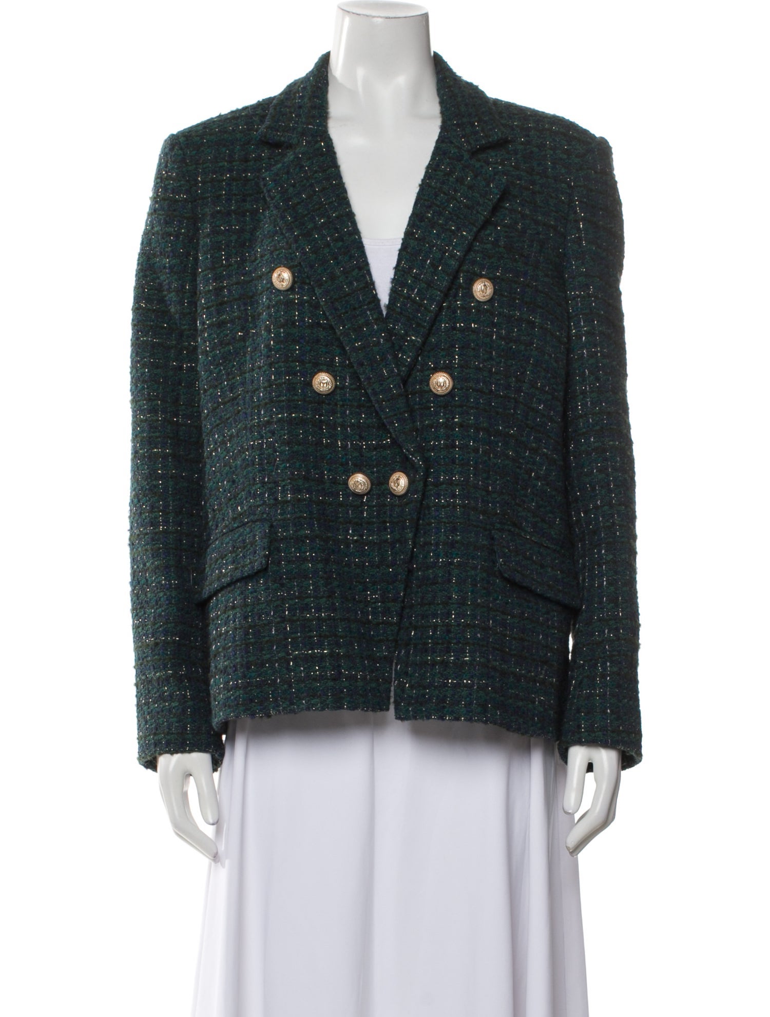 Generation Love Plaid Print Blazer