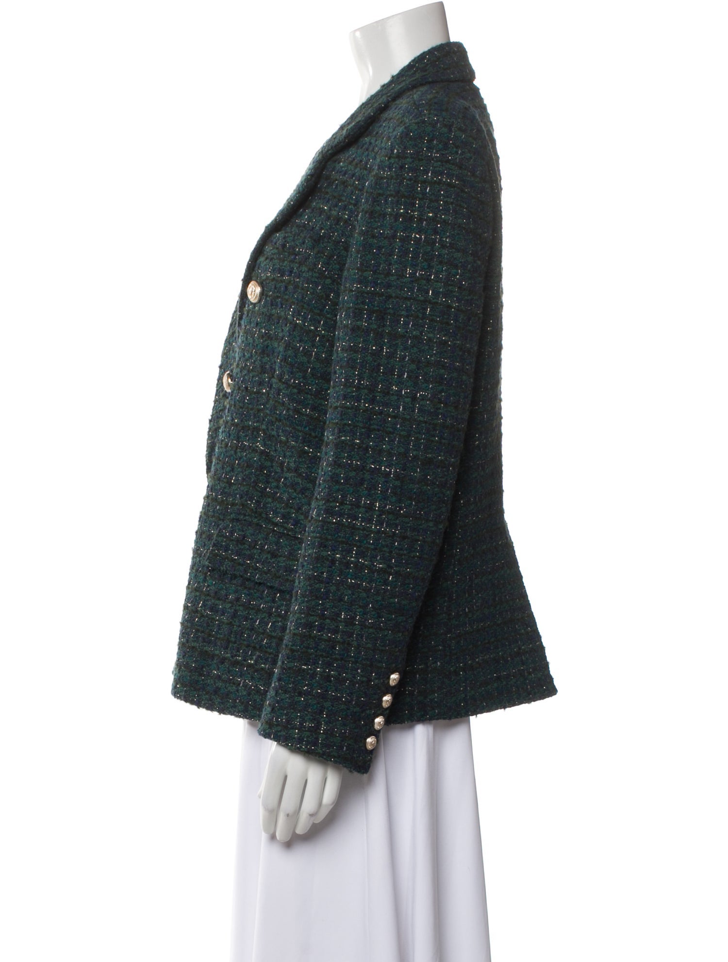 Generation Love Plaid Print Blazer