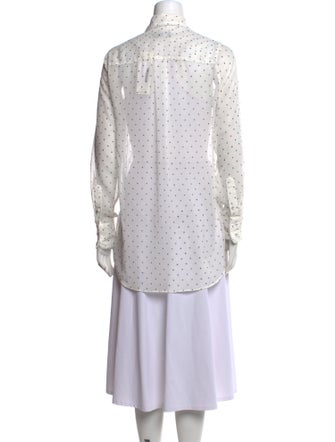 Generation Love Polka Dot Print Long Sleeve Button-Up Top