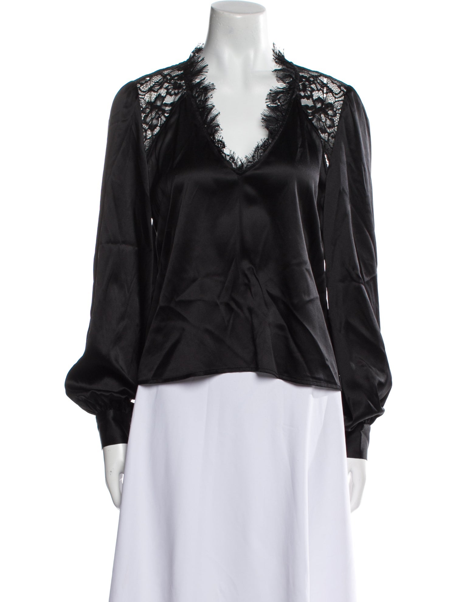 Generation Love Silk V-Neck Blouse