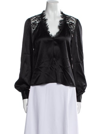 Generation Love Silk V-Neck Blouse