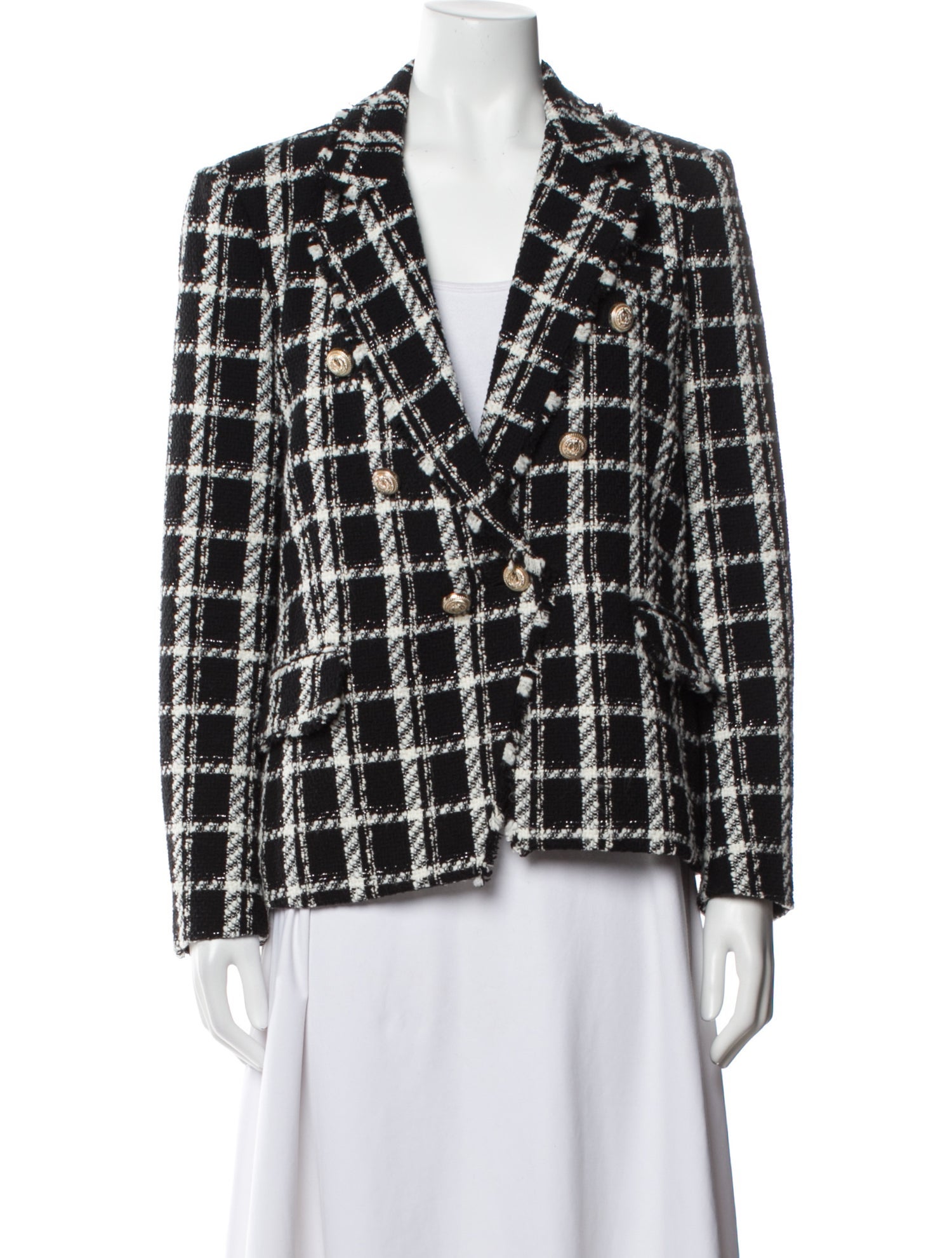 Generation Love Plaid Print Blazer