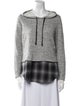 Generation Love Plaid Print V-Neck Sweatshirt