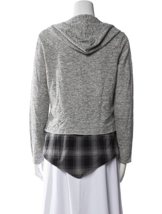 Generation Love Plaid Print V-Neck Sweatshirt