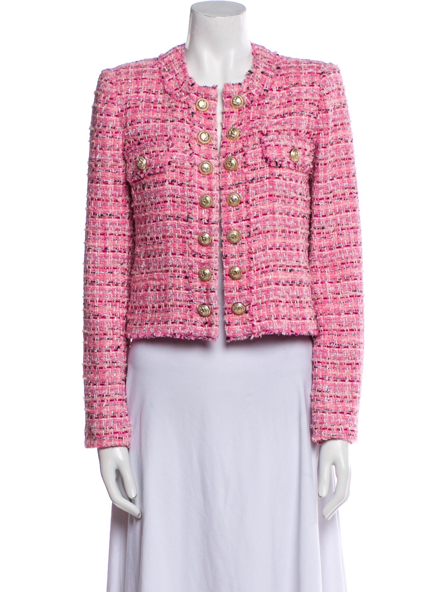 Generation Love Tweed Pattern Evening Jacket