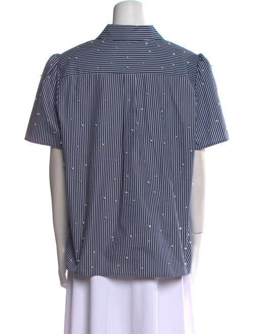 Generation Love Striped Short Sleeve Button-Up Top