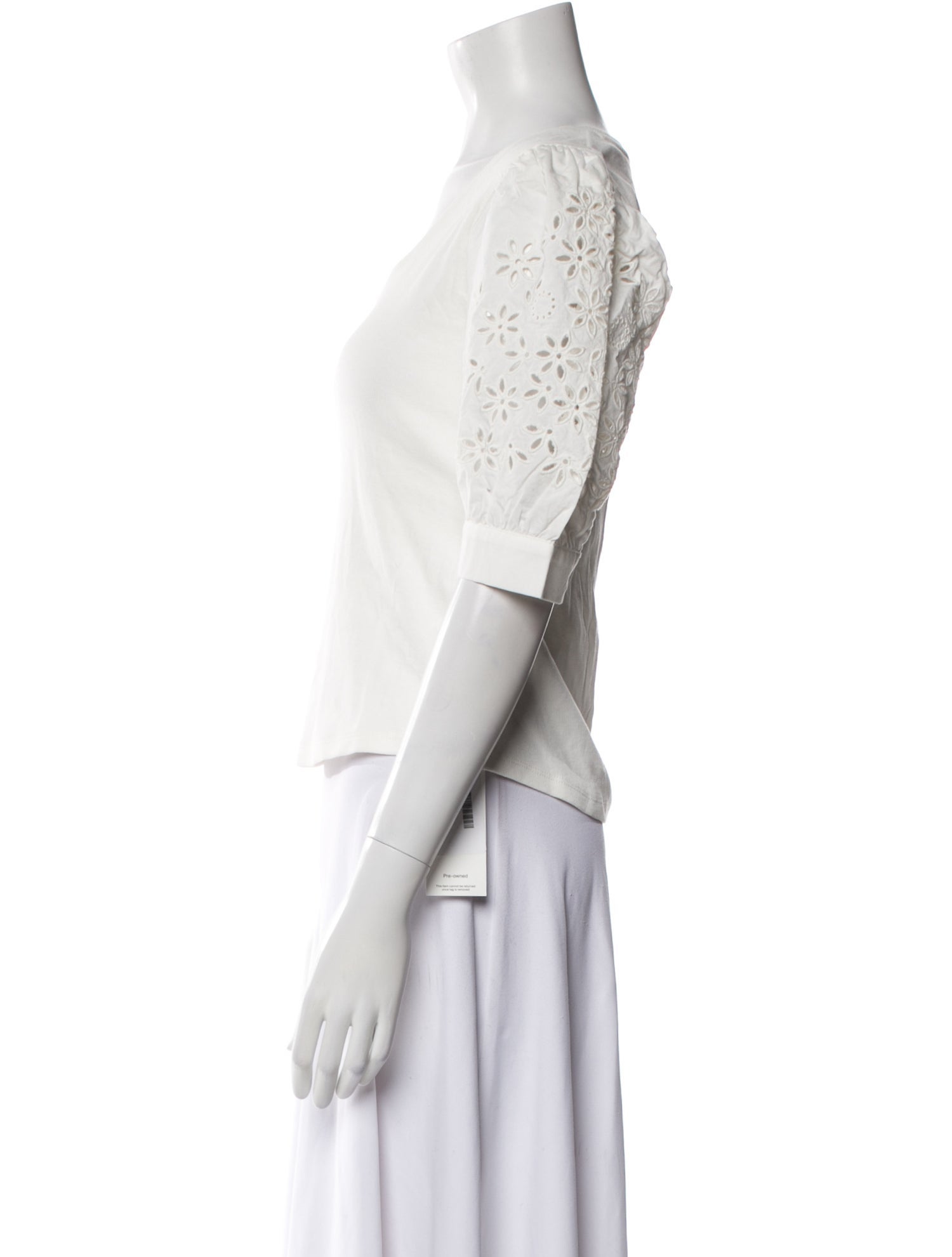 Generation Love Scoop Neck Three-Quarter Sleeve Crop Top