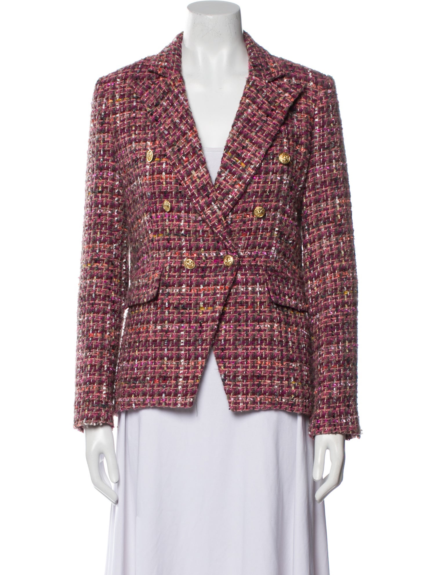 Generation Love Tweed Pattern Blazer