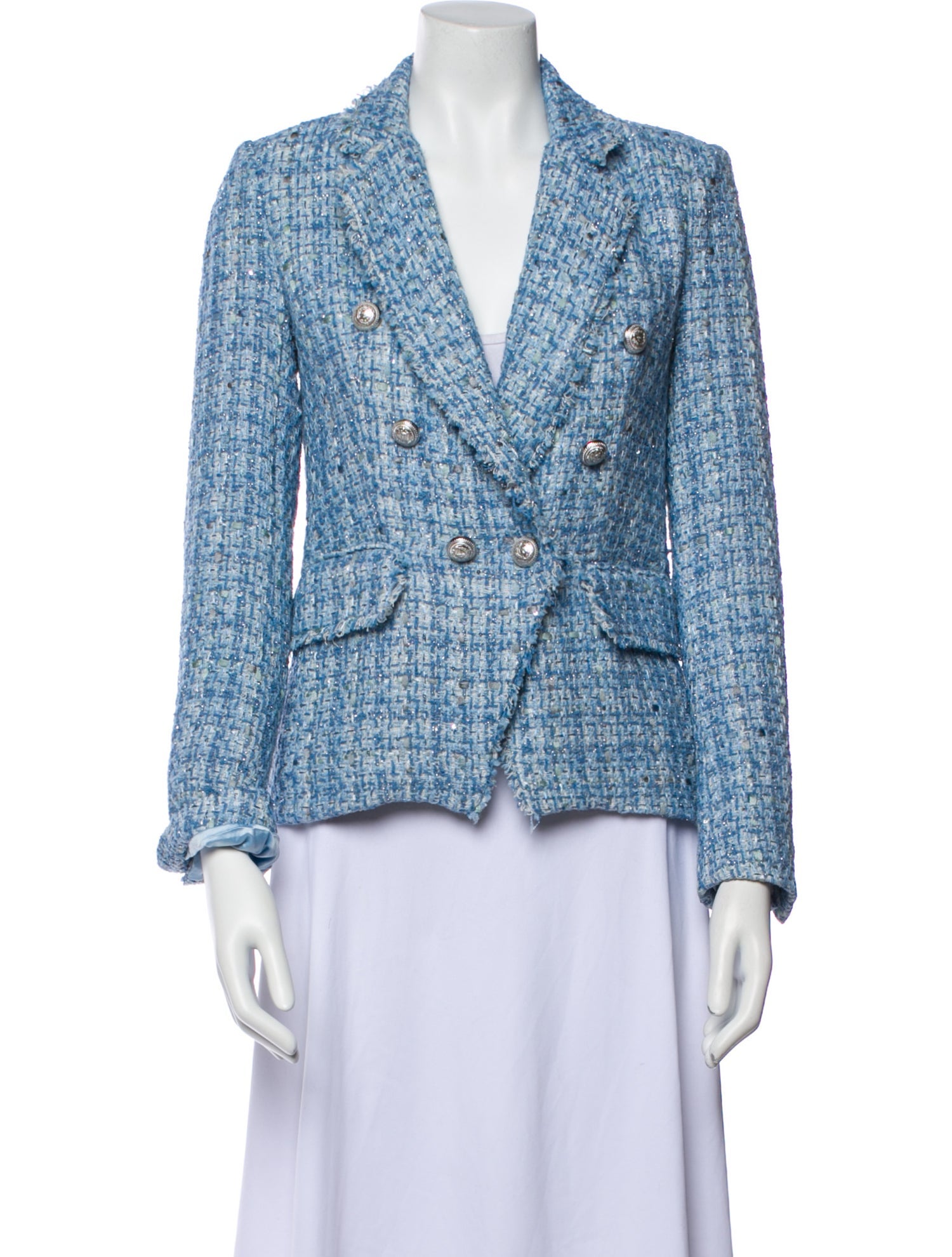 Generation Love Tweed Pattern Blazer