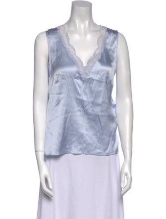 Generation Love Silk V-Neck Blouse