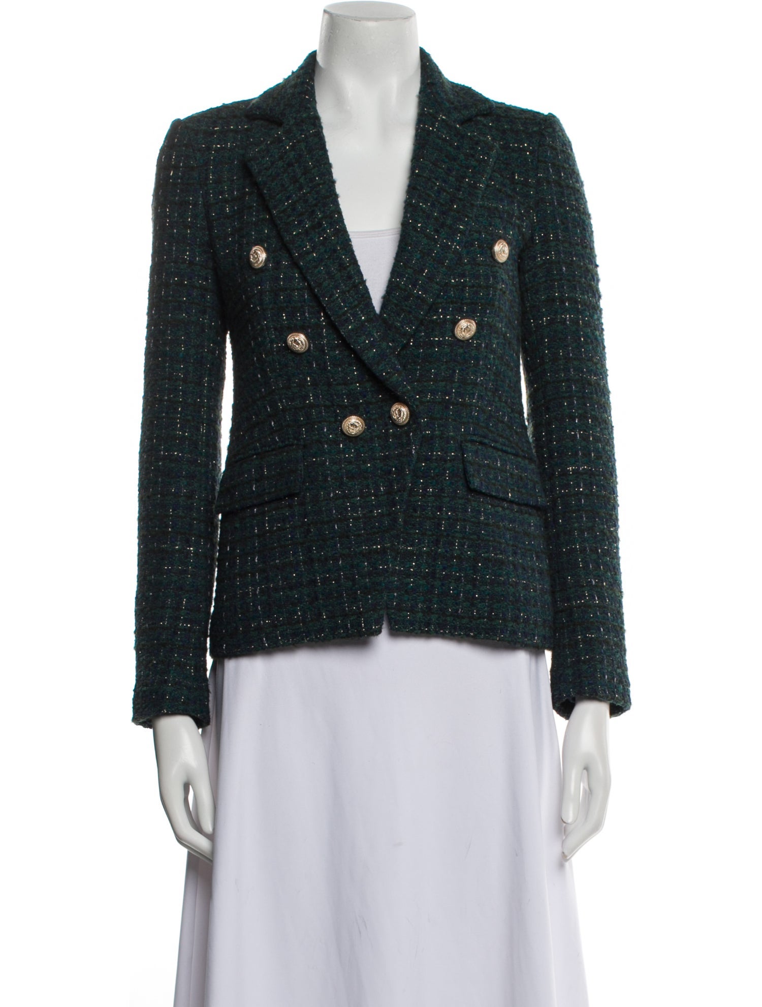 Generation Love Plaid Print Blazer