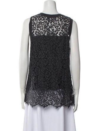 Generation Love Lace Pattern Crew Neck Top