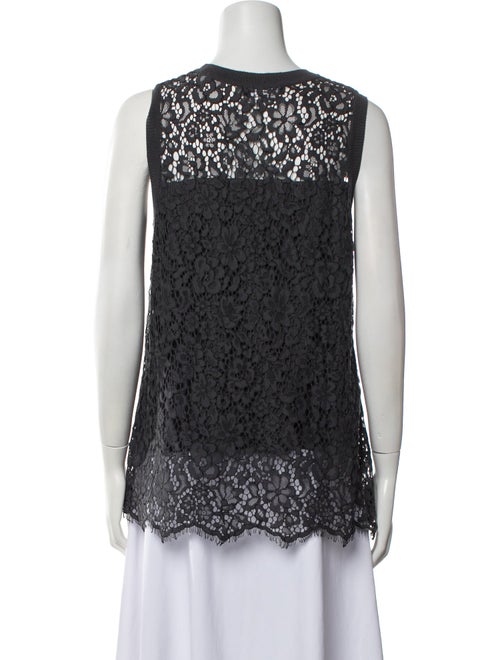 Generation Love Lace Pattern Crew Neck Top