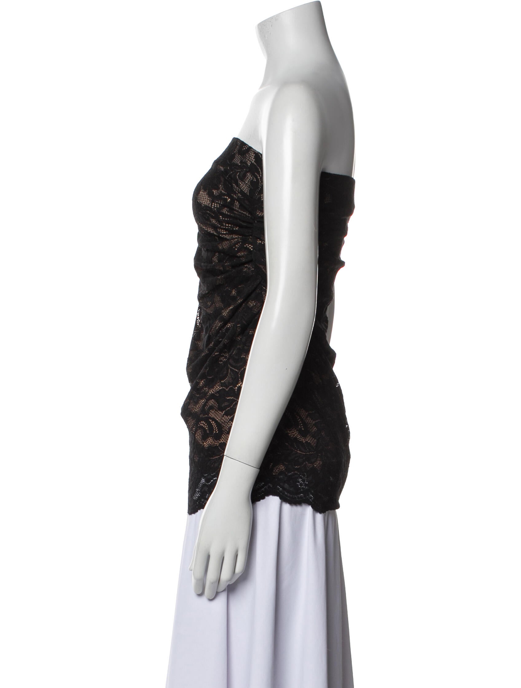 Generation Love Lace Pattern Strapless Top