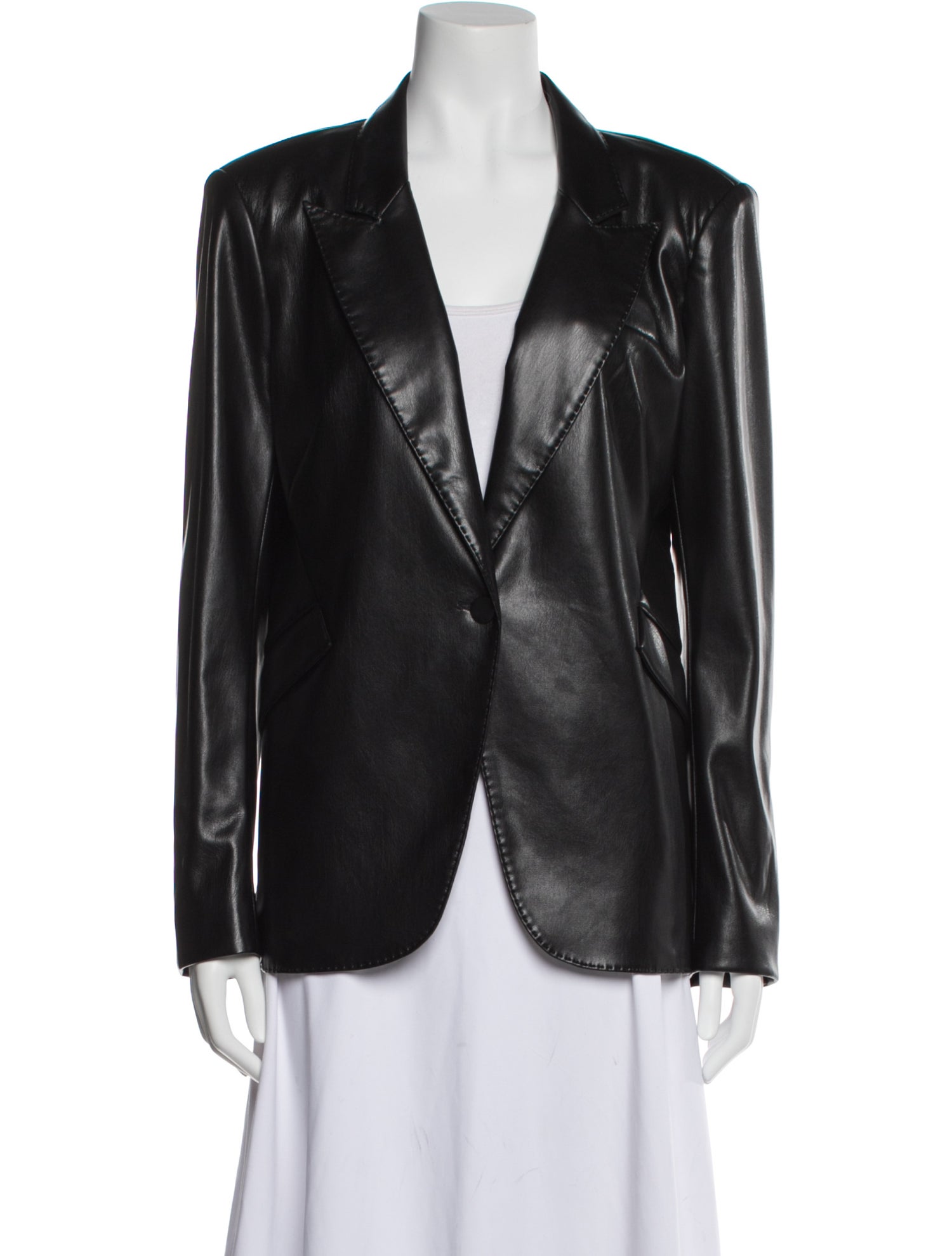 Generation Love Faux Leather Blazer