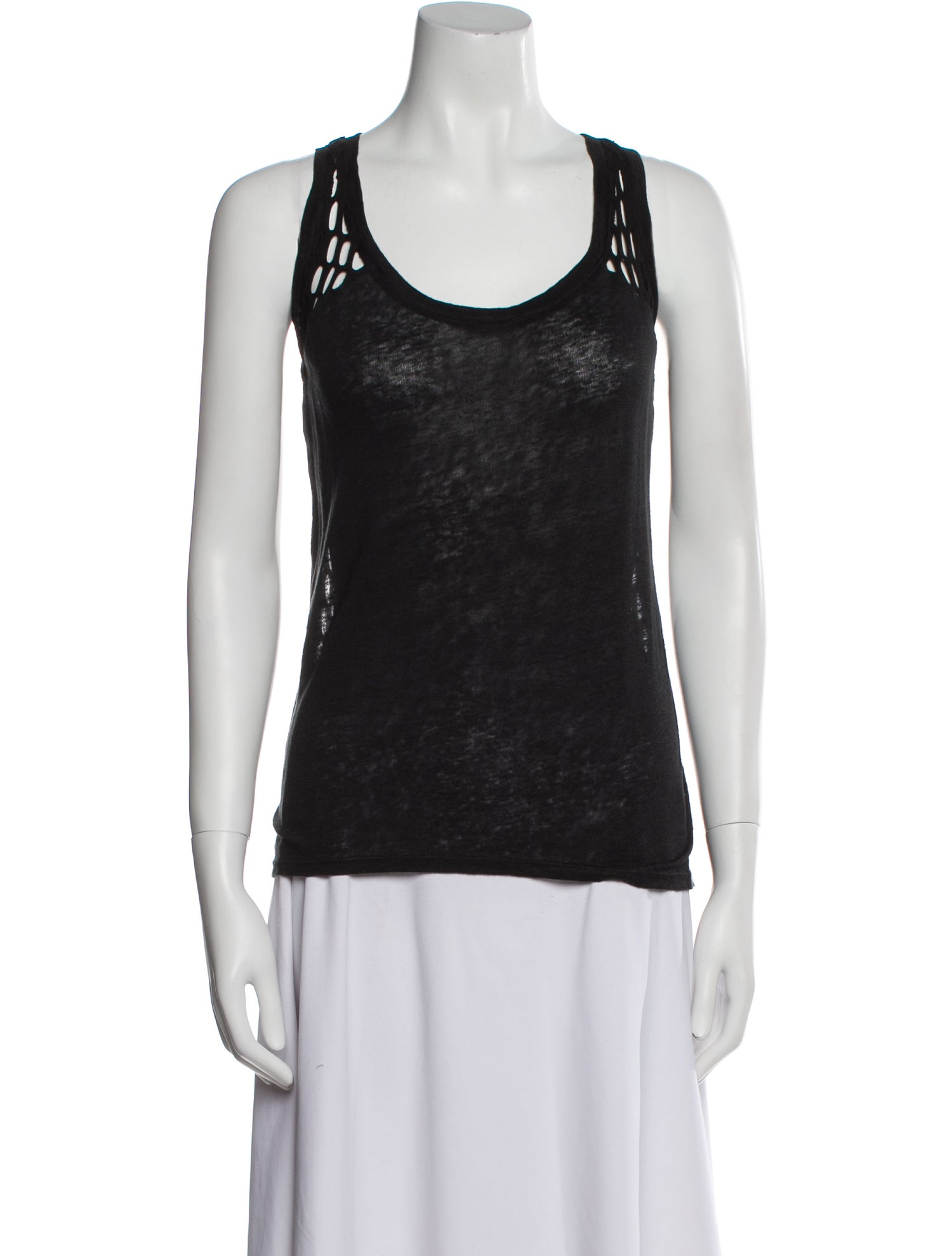 Generation Love Linen Scoop Neck Top