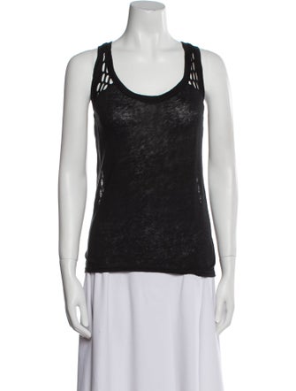 Generation Love Linen Scoop Neck Top