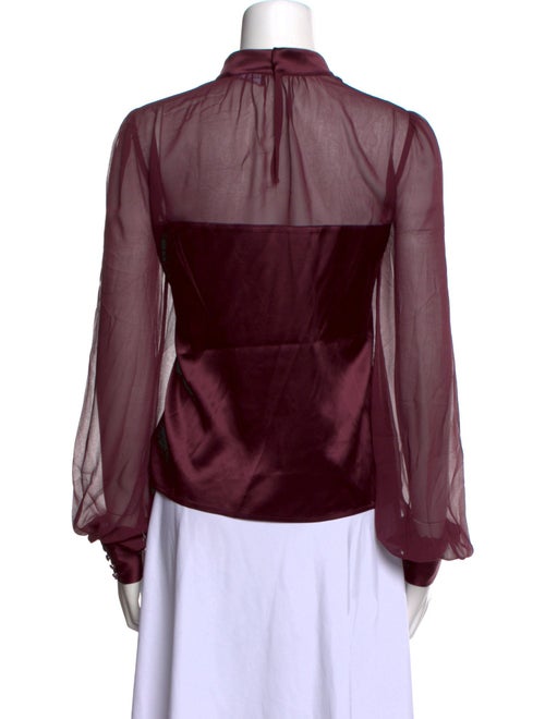 Generation Love Silk Mock Neck Blouse