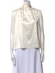 Generation Love Silk Mock Neck Blouse