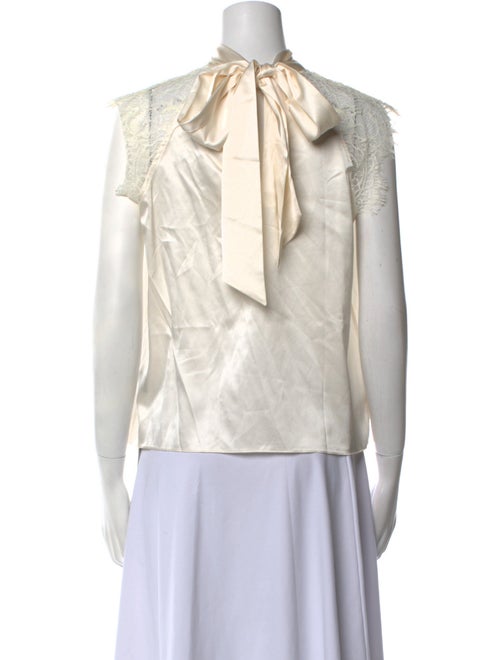 Generation Love Silk Mock Neck Blouse